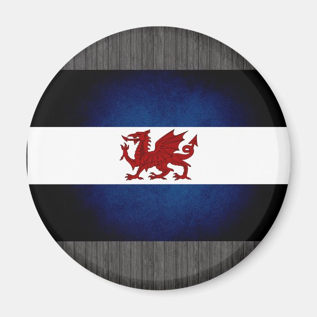 Monochrome Patagonia Flag Magnet (Front)