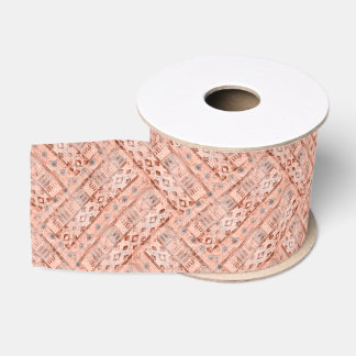 Monochrome pixie ethnic grosgrain ribbon