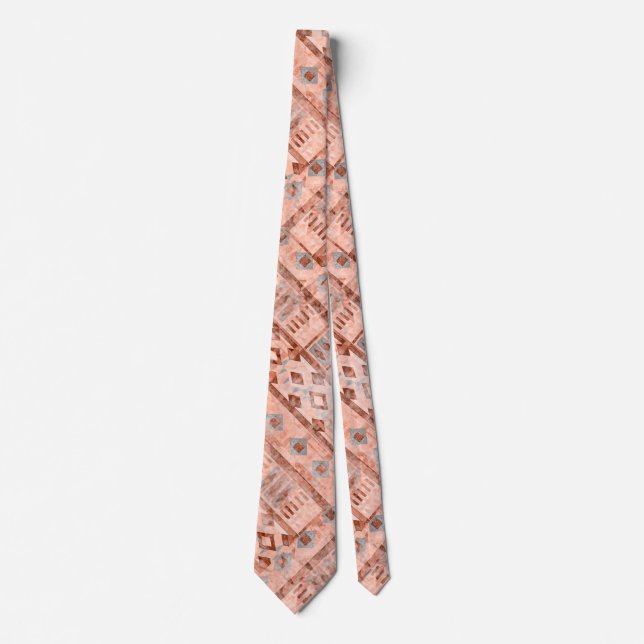 Monochrome pixie ethnic tie (Front)