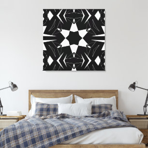 Monochrome Pulse Canvas Print