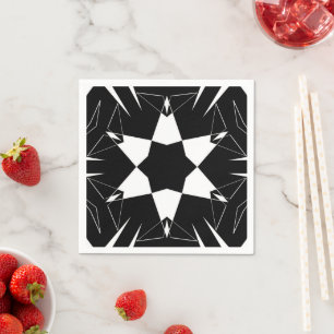 Monochrome Pulse Napkin