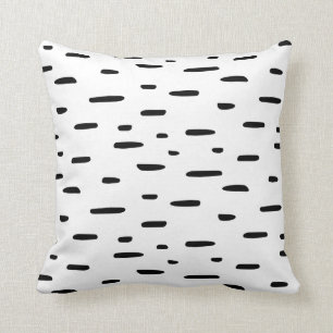 Monochrome   Reversible Black & White Flecks Cushion