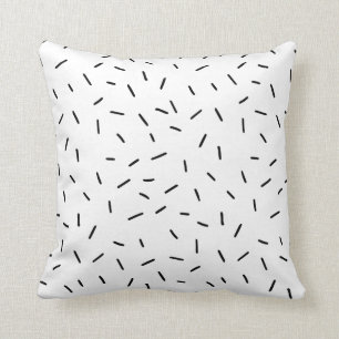 Monochrome Reversible Black & White Sprinkles Cushion