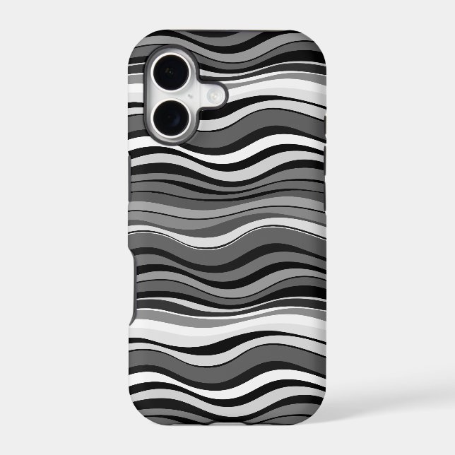 Monochrome Ripples Pattern (Back)