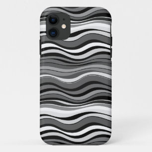Monochrome Ripples Pattern Case-Mate iPhone Case