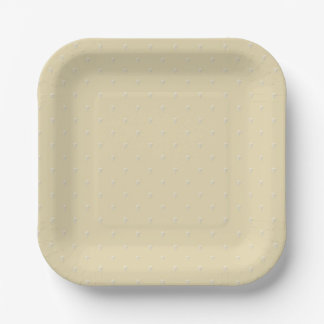 Monochrome sand yellow. paper plate