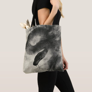 Monochrome Snake Tote Bag