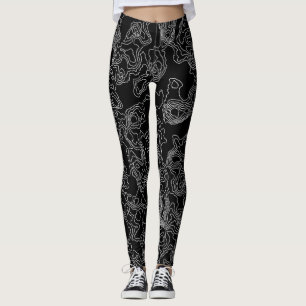 Monochrome Topographic Leggings