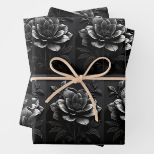 Monochrome Tree Elegance Wrapping Paper