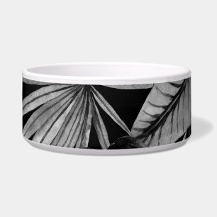 Monochrome Tropical, Watercolor Leaves Texture.
