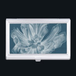 Monochrome Tulip II Business Card Holder<br><div class="desc">Floral</div>