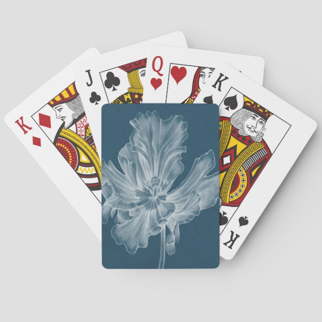 Monochrome Tulip II Playing Cards (Back)