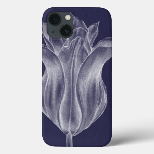Monochrome Tulip III Case-Mate iPhone Case (Back)