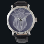 Monochrome Tulip III Watch<br><div class="desc">Floral</div>