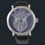 Monochrome Tulip III Watch<br><div class="desc">Floral</div>