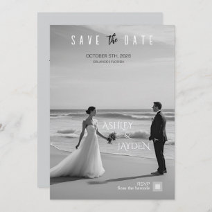 Monochrome Wedding Invitation