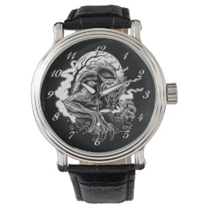 Monochrome Werewolf Moon Watch