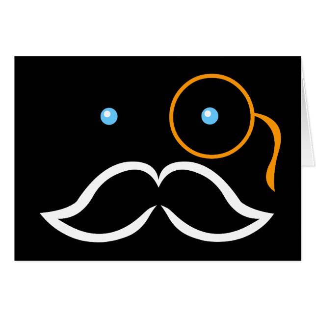 Monocle and Moustache (Front Horizontal)