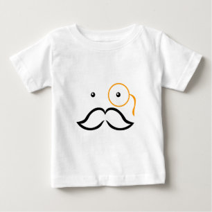 Monocle and Moustache Baby T-Shirt