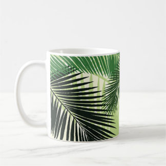 Monocolor Tropical Palm Trees Coffee Mug