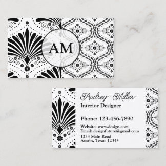 Monocrome Interior Design or Any Profession Business Card