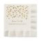 Monogram 30th Birthday Napkin Gold confetti