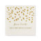 Monogram 30th Birthday Napkin Gold confetti