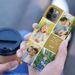 Monogram 4 Photo Dad Life is the Best Life Gold Case-Mate iPhone Case<br><div class="desc">Add your initials and 4 photos to this custom iPhone Case. The photo template is set up for you to add your pictures working clockwise from the top right. The dad quote reads "Dad Life is the Best Life" followed by dad's initials - all of which is editable. The design...</div>