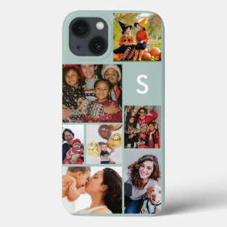Monogram 8 photo collage iPhone 13 case