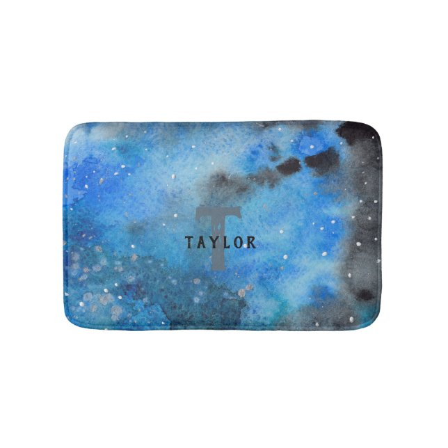 Monogram Abstract Art Bath Mat (Front)