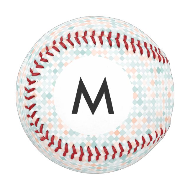 Monogram Abstract background with small spots Baseball (Front Left)