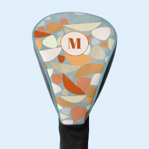 Monogram Abstract Modern Geometric Golf Head Cover