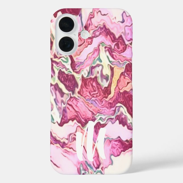 Monogram Abstract Pattern  Case-Mate iPhone Case (Back)