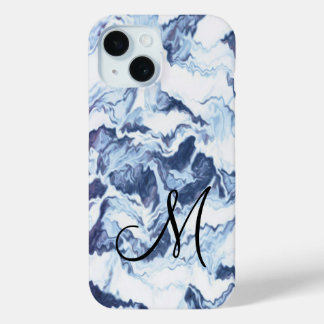 Monogram Abstract Pattern iPhone 15 Case