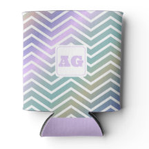 Monogram abstract rainbow chevron modern Sew Bag