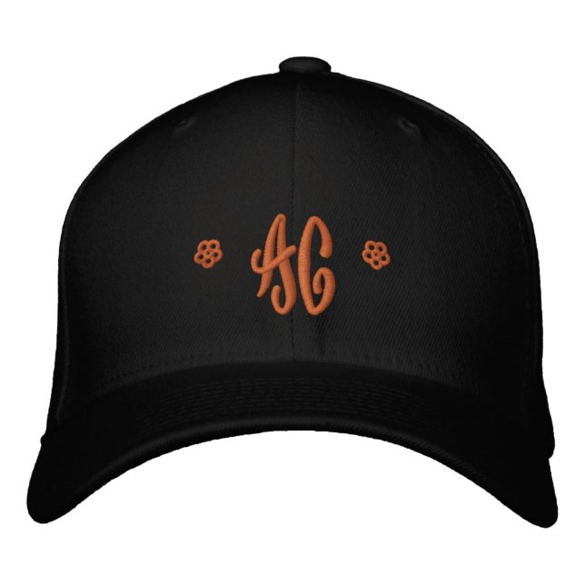Monogram * AC * (best with two letters) Embroidered Hat (Front)