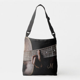 Monogram Acoustic Guitar Music Tote Bag