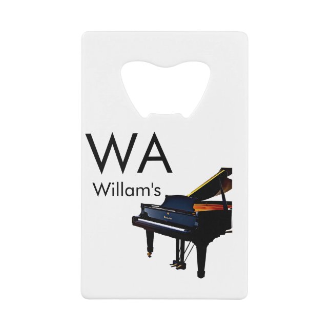 Monogram add initial letter name text piano music  (Front)
