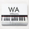 Monogram add initial letter name text piano music 