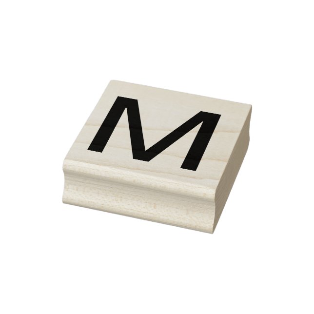 Monogram add name letter alphabet simple minimal t rubber stamp (Stamp)