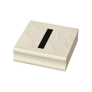 Monogram add name letter alphabet simple minimal t rubber stamp