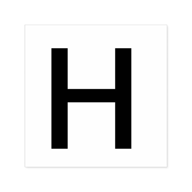 Monogram add name letter alphabet simple minimal t self-inking stamp (Design)