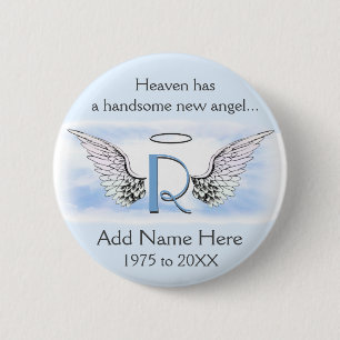 Monogram Add Name Memorabilia 6 Cm Round Badge