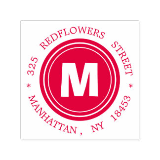 Monogram address Stamp