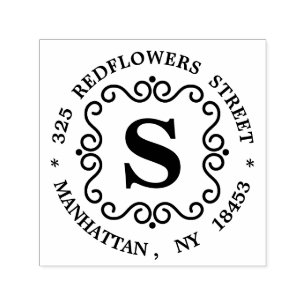 Monogram Address Stamp