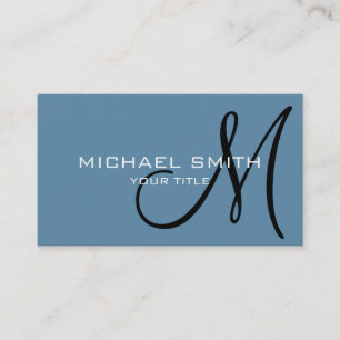 Monogram Air Force blue colour background #2 Business Card