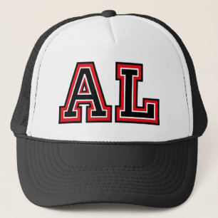 Monogram 'AL' initials Trucker Hat