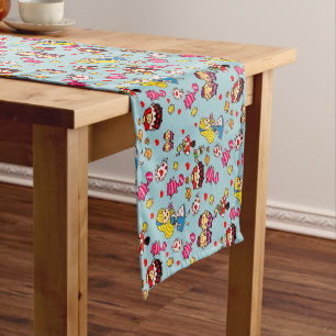 Monogram Alice In Wonderland Kawaii Girls Decor Short Table Runner