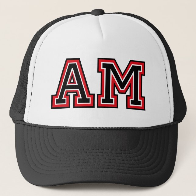 Monogram AM Trucker Hat (Front)
