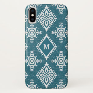 Monogram   Amadora Teal Blue Pattern Case-Mate iPhone Case